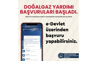 Doğalgaz yardımı için başvurular başladı.