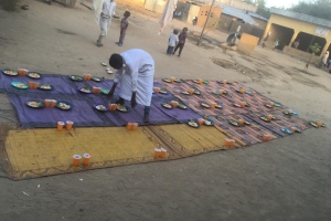 Afrika Çad yemek dağıtımı