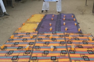 Afrika Çad yemek dağıtımı