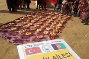 Afganistan çadırlar bölgesinde ekmek dağıtımı yaptık 2022