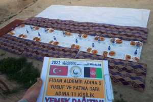 Afganistan bölgesindeki yemek dağıtımlarimiz devam ediyor