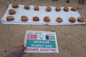 Afganistan cevizcan vilayetinde Ekmek dağıtımı yapıldı