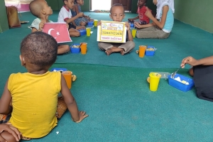 Madagaskar da yemek dağıtımı