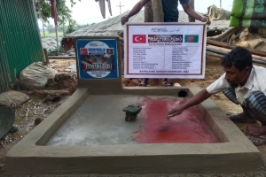 Arakan kamplarında Hz. Hud A.s su kuyusunun açılışını yaptık