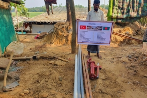 Arakan kamplarında Hz. Hud A.s su kuyusunun açılışını yaptık