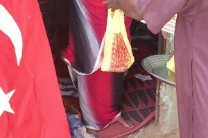 Afrika Benin'de Sadaka kurban kesip yoksul ailelere dağıttık