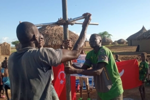 Afrika Nijer Su kuyusu sondaj çalışması Murat Küçük su kuyusu Temmuz 2022