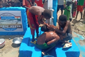 Afrika Nijer Murat Küçük Su kuyusu Açılış zamanı geldi Temmuz 2022 