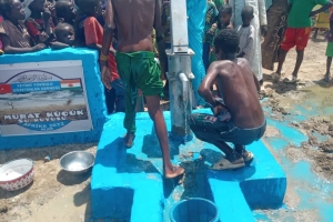 Afrika Nijer Murat Küçük Su kuyusu Açılış zamanı geldi Temmuz 2022 