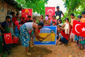 Hz Lut a.s su kuyusu temel atma töreni Arakan kampları Eylül 2022