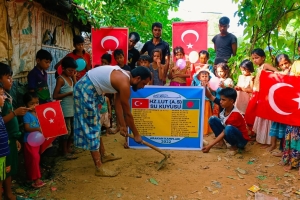 Hz Lut a.s su kuyusu temel atma töreni Arakan kampları Eylül 2022