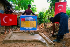 Hz.lut aleyhisselam su kuyusu sondaj çalışması suyun bulunması boruların döşenmesi 