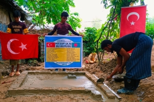 Hz.lut aleyhisselam su kuyusu sondaj çalışması suyun bulunması boruların döşenmesi 