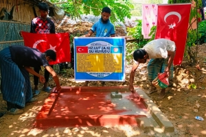 Hz.lut aleyhisselam su kuyusu sondaj çalışması suyun bulunması boruların döşenmesi 