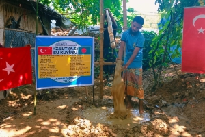 Hz.lut aleyhisselam su kuyusu sondaj çalışması suyun bulunması boruların döşenmesi 