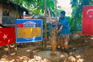 Hz.lut aleyhisselam su kuyusu sondaj çalışması suyun bulunması boruların döşenmesi 