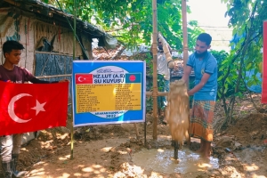Hz.lut aleyhisselam su kuyusu sondaj çalışması suyun bulunması boruların döşenmesi 