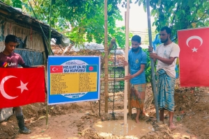 Hz.lut aleyhisselam su kuyusu sondaj çalışması suyun bulunması boruların döşenmesi 