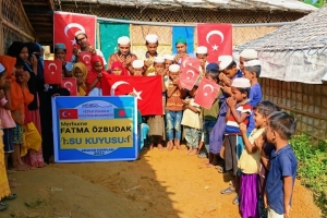 Arakan kampları merhume FATMA Õzbudak su kuyusu temel atma töreni Ekim 2022