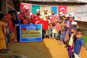 Arakan kampları merhume FATMA Õzbudak su kuyusu temel atma töreni Ekim 2022