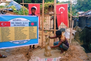 Arakan kampları Hz İsmail Aleyhisselam su kuyusu sondaj çalışması Kasım 2022