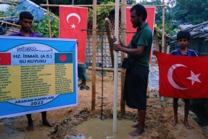 Arakan kampları Hz İsmail Aleyhisselam su kuyusu sondaj çalışması Kasım 2022