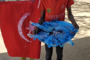 Afrika Kamerun şükür kurbanı kesin ve dağıtımı yapıldı