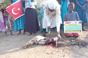 Afrika Uganda Adak kurbanı kesimi Aralık 2022 