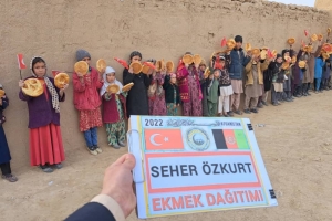 Afganistan ekmek dağıtımı 