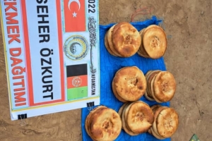 Afganistan ekmek dağıtımı 