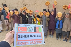 Afganistan ekmek dağıtımı 