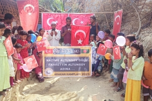 Arakan kamplarında su kuyusu açılışı 2023