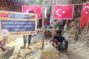 Arakan kamplarında su kuyusu açılışı 2023