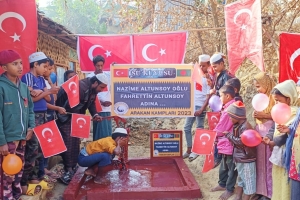 Arakan kamplarında su kuyusu açılışı 2023