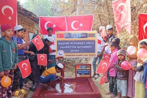 Arakan kamplarında su kuyusu açılışı 2023
