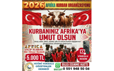 2026 Yılı Afrika Kurban bağış fiyatları açıklandı.