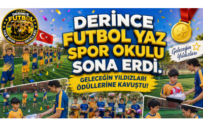 Derince Futbol Yaz Spor Okulu Sona Erdi. Geleceğin Yıldızları Ödüllerine Kavuştu!