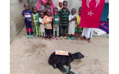 Afrika Kamerun Adak kurbani kesilip yetim yoksul ailelere dağıtıldı Eylül 2022