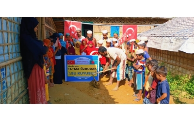 Arakan kampları merhume FATMA Õzbudak su kuyusu temel atma töreni Ekim 2022