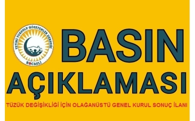 Olağanüstü Genel Kurul sonuç bildirimi