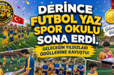 Derince Futbol Yaz Spor Okulu Sona Erdi. Geleceğin Yıldızları Ödüllerine Kavuştu!