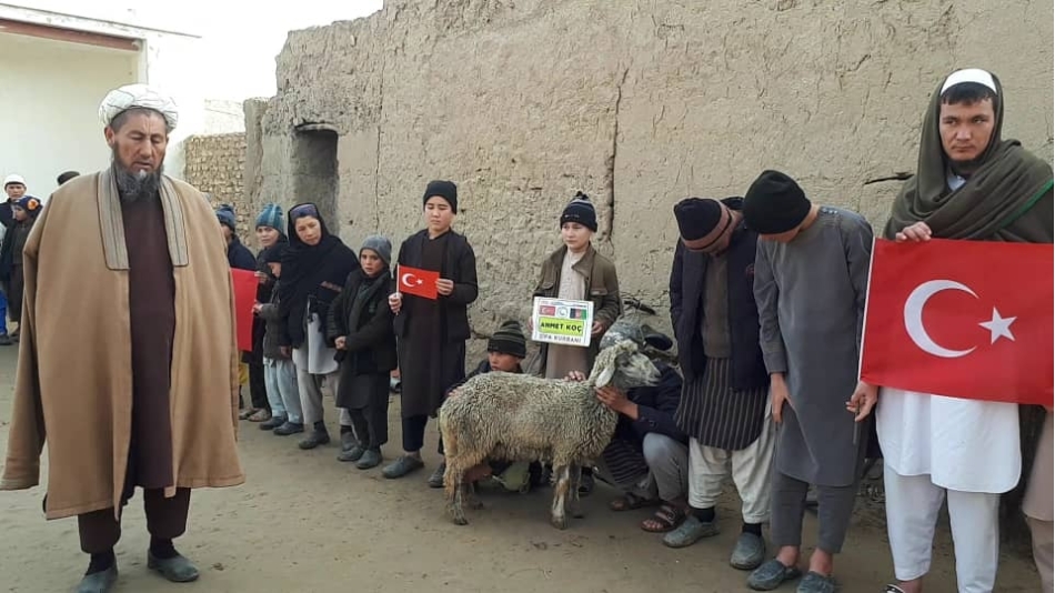 Şifa kurbanı Kesimi Afganistan 2022 Hafızlık medresesi