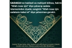 SADAKA (İNFAK)