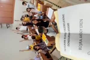 Yaz Kur'an kursumuz başladı.