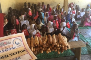 Ekmek dağıtımlarımız Afrika çad bölgesinde devam ediyor