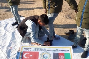 Afganistan Yetim Giydirme kıyafet dağıtımı 2022