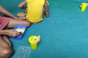 Madagaskar da yemek dağıtımı