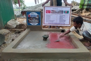 Arakan kamplarında Hz. Hud A.s su kuyusunun açılışını yaptık