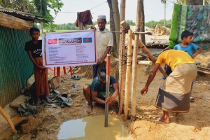 Arakan kamplarında Hz. Hud A.s su kuyusunun açılışını yaptık