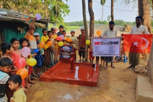Arakan kamplarında Hz. Hud A.s su kuyusunun açılışını yaptık